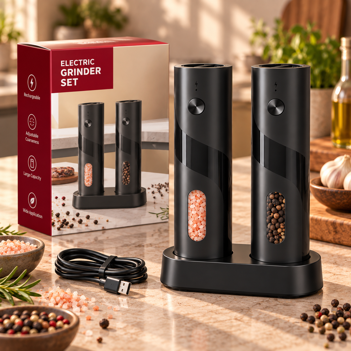 Electric Spice Grinder – Single or Set