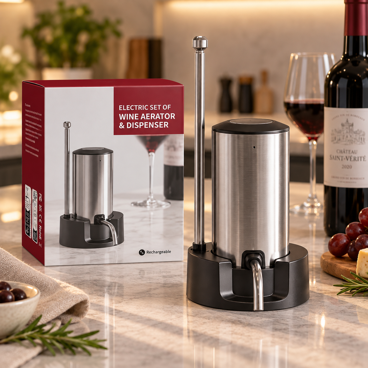 Electric Wine Aerator and Dispenser